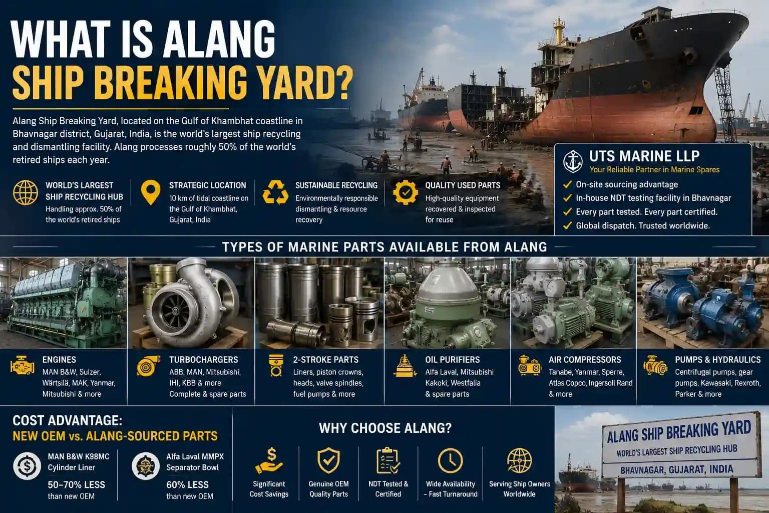 Alang Ship Breaking Yard: The World's Largest Source of Used Marine Spare Parts