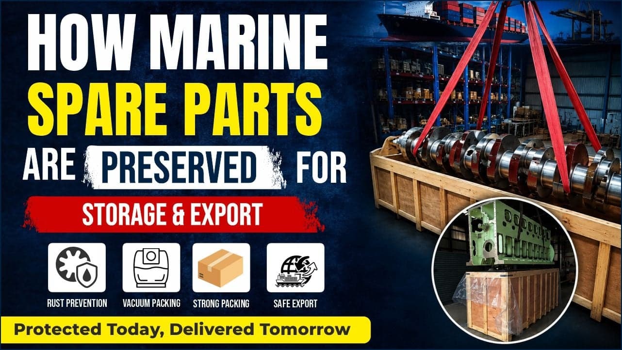 How Marine Spare Parts Are Preserved for Storage & Export