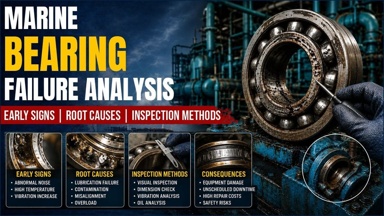Marine Bearing Failure Analysis: Early Signs, Root Causes & Inspection Methods