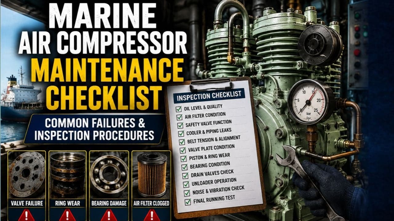 Marine Air Compressor Maintenance Checklist: Common Failures and Inspection Procedures