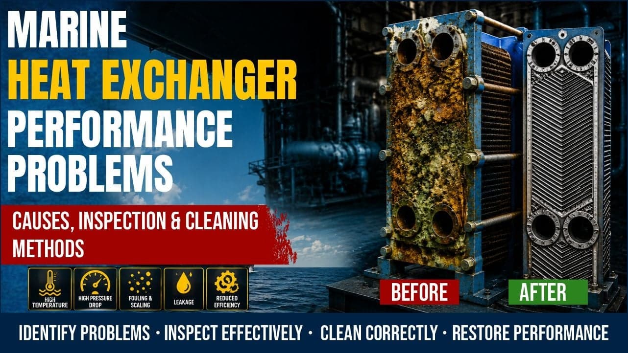 Marine Heat Exchanger Performance Problems: Causes, Inspection & Cleaning Methods
