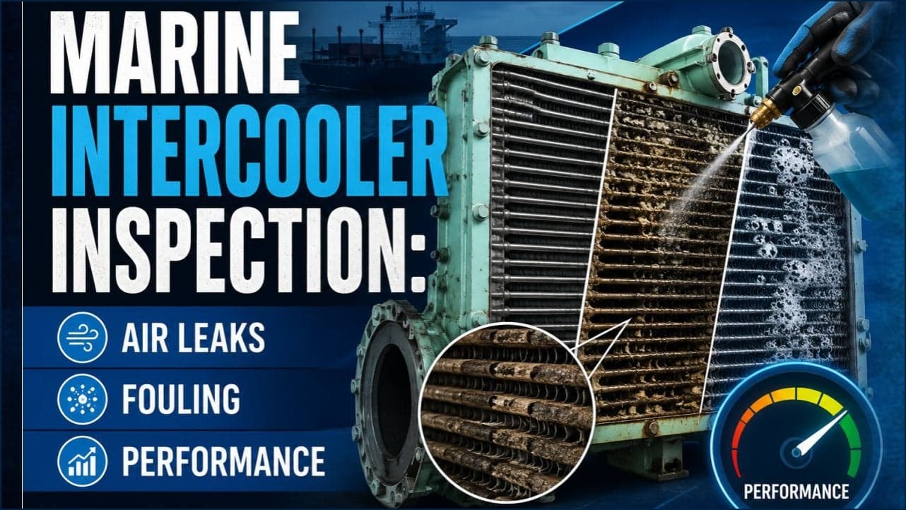 Marine Intercooler Inspection: Air Leaks, Fouling & Performance