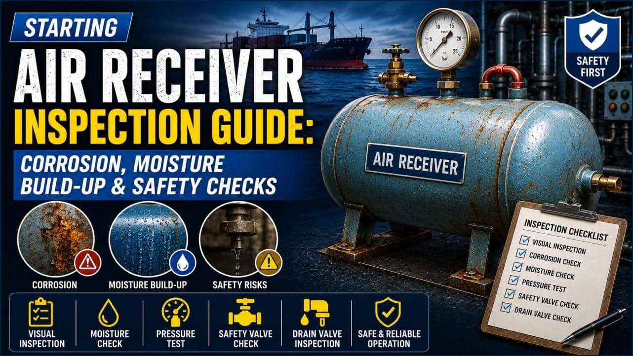 Starting Air Receiver Inspection Guide: Corrosion, Moisture Build-Up & Safety Checks