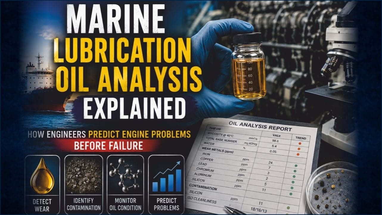 Marine Lubrication Oil Analysis Explained: How Engineers Predict Engine Problems Before Failure