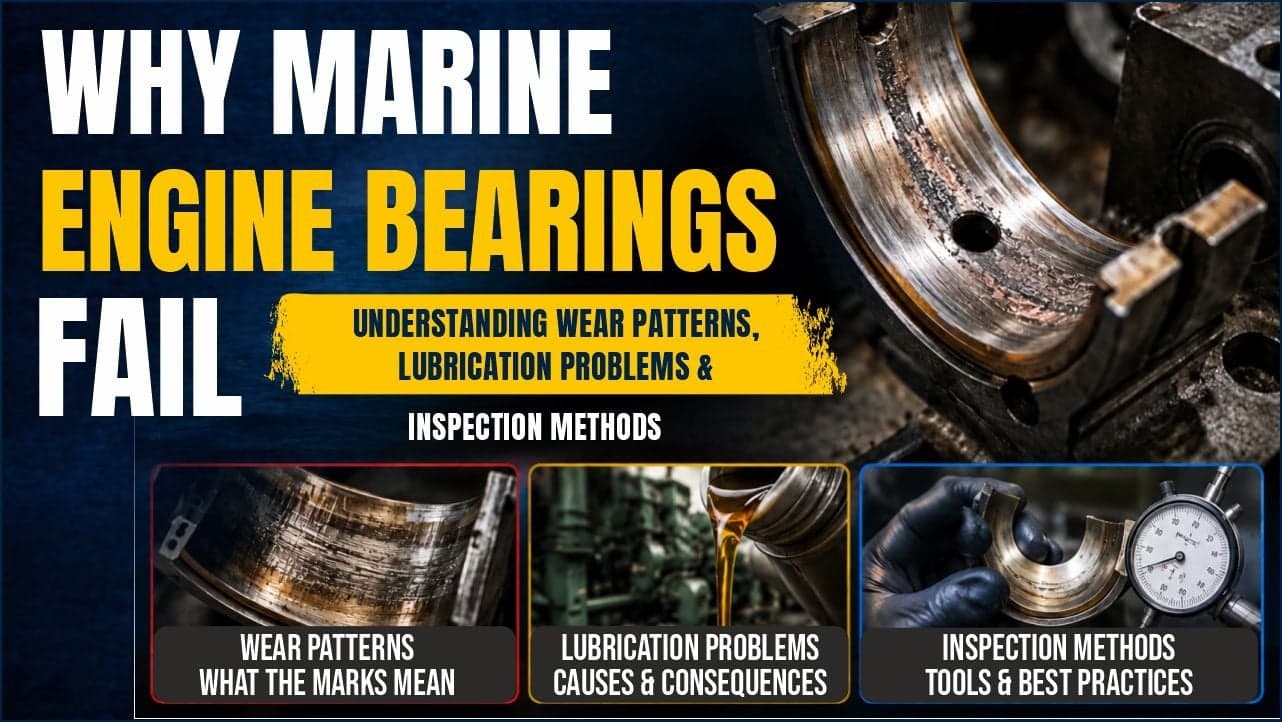 Why Marine Engine Bearings Fail: Understanding Wear Patterns, Lubrication Problems & Inspection Methods