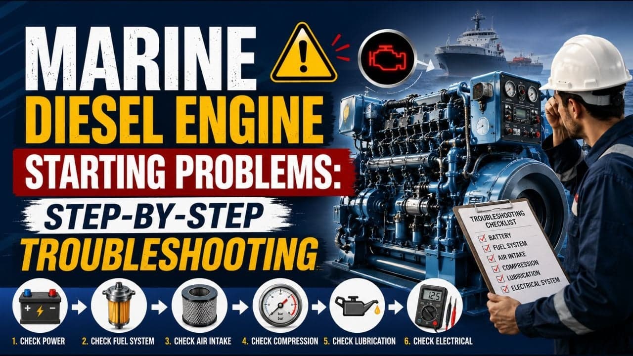 Marine Diesel Engine Starting Problems: Step-by-Step Troubleshooting