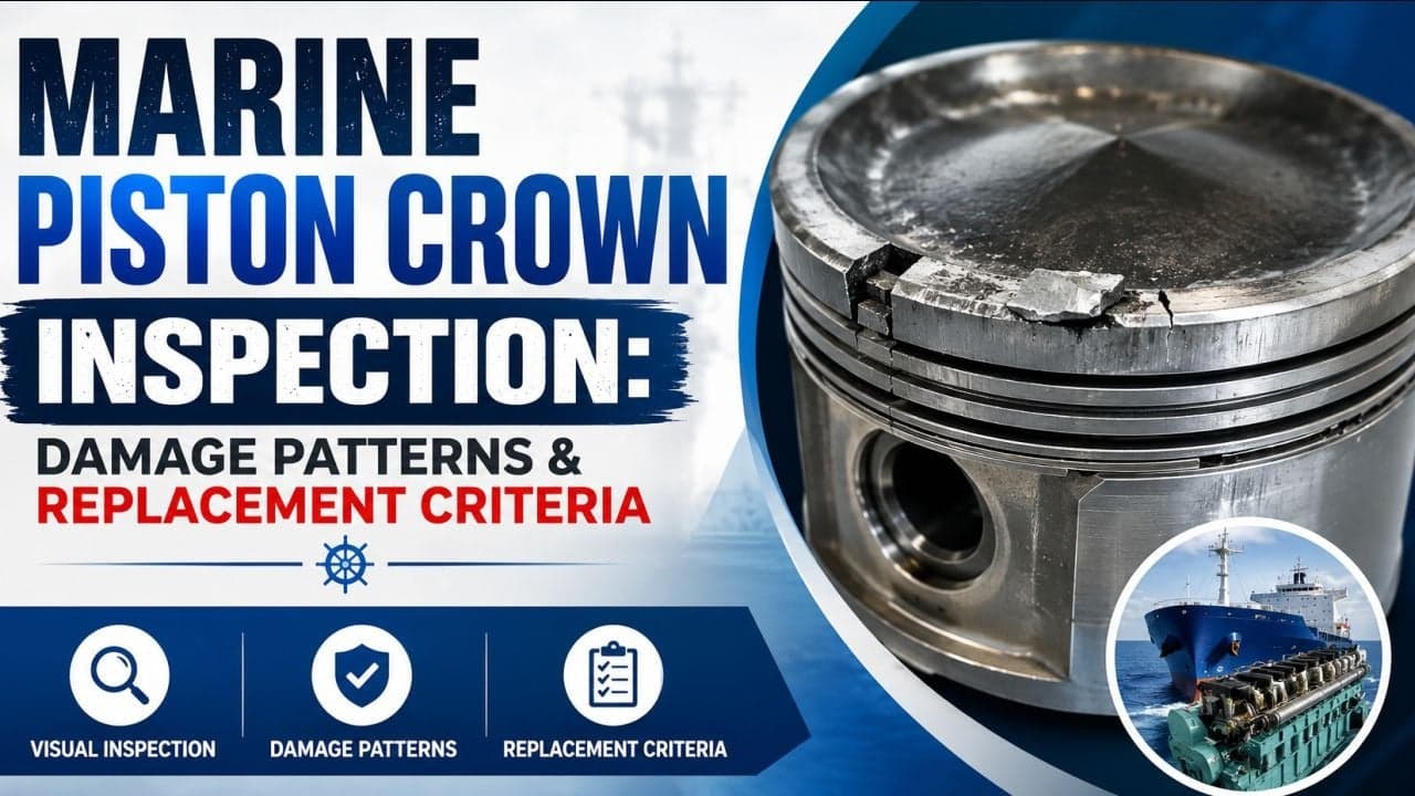 Marine Piston Crown Inspection: Damage Patterns & Replacement Criteria
