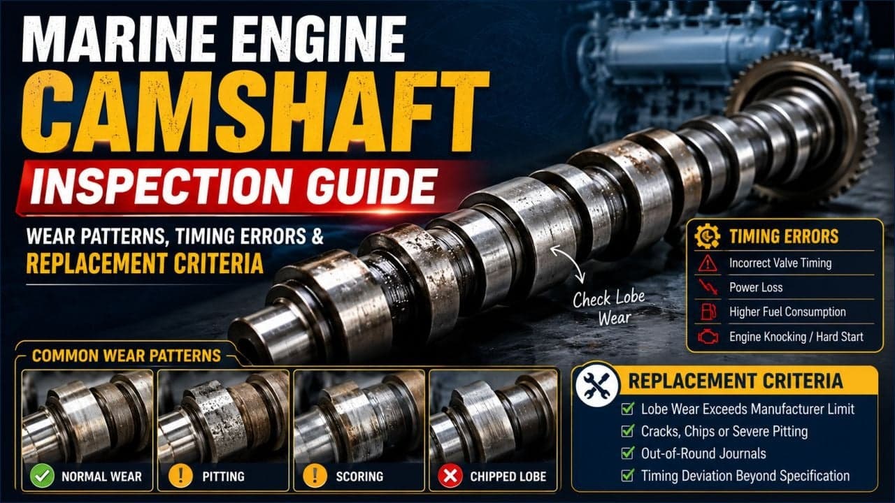 Marine Engine Camshaft Inspection Guide: Wear Patterns, Timing Errors & Replacement Criteria