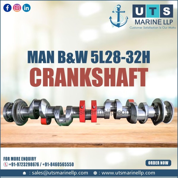 MAN B&W 5L28/32H Crankshaft