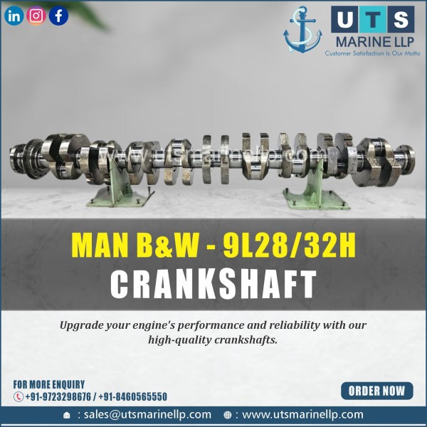 MAN B&W 9L28/32H Crankshaft