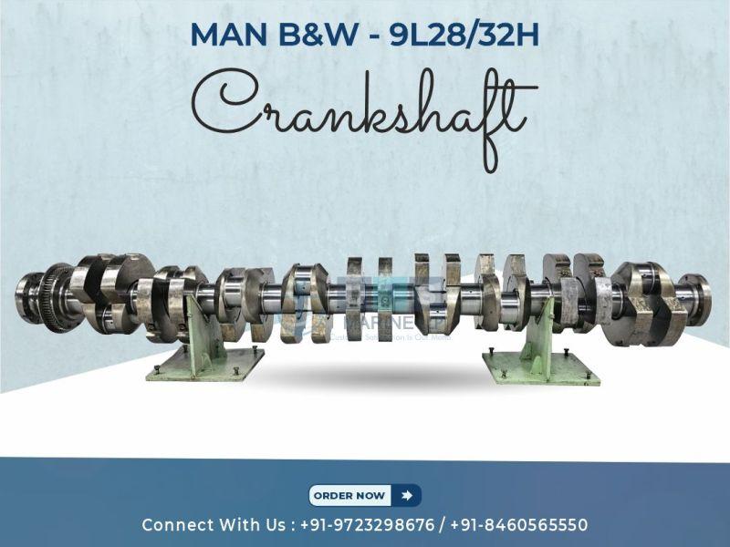 MAN B&W 9L28/32H Crankshaft!