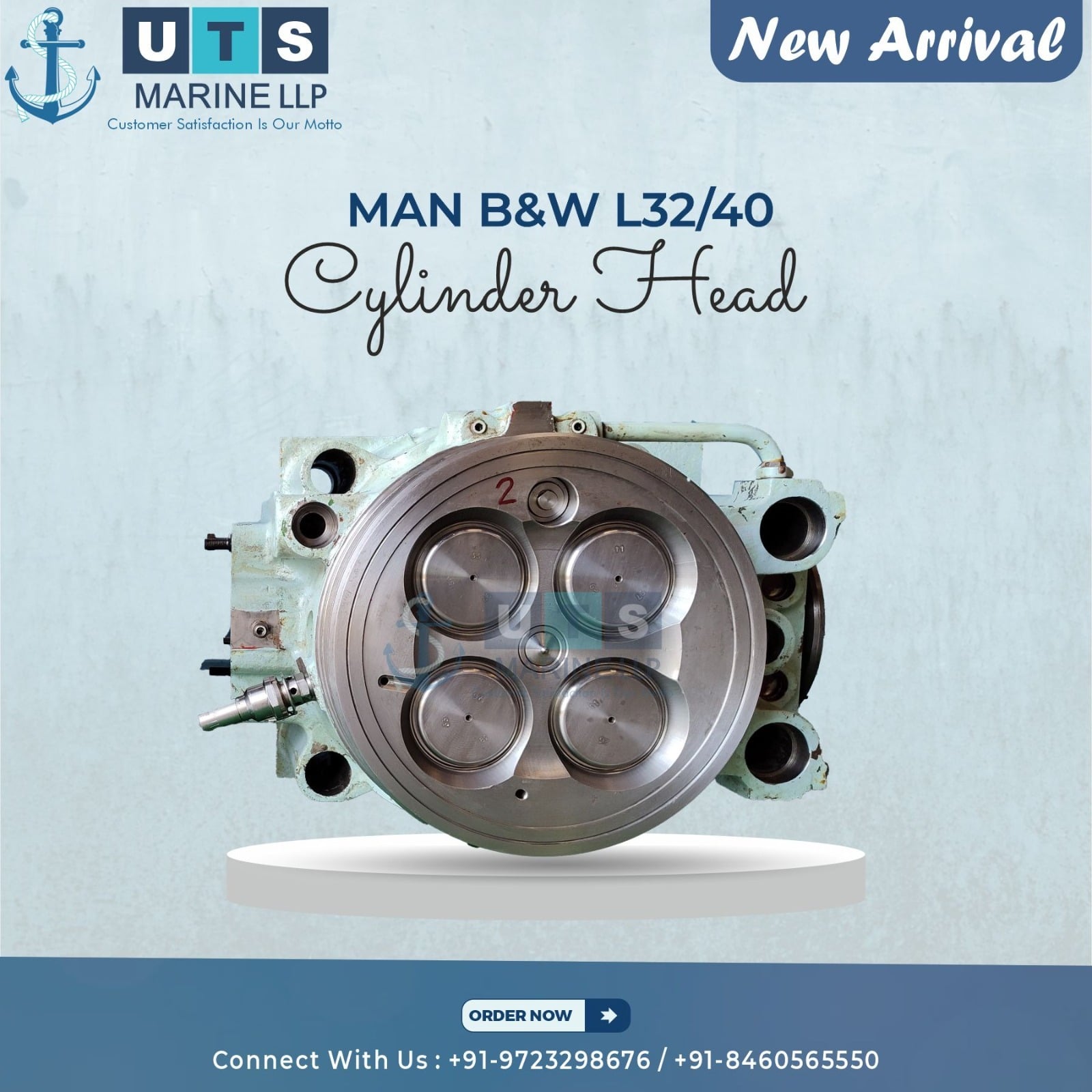 MAN B&W L32/40 Cylinder Head - Cylinder Head - UTS Marine LLP